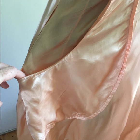 Vintage 1940s satin dressing robe S/M - Picture 4 of 8